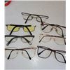 Image 3 : Lot of 7 Vintage Eyeglass Frames + 2 Sets of Flasies