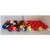 Image 1 : Fantasic Lot of Pool Balls - 8 Balls & Snooker Balls