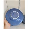 Image 2 : Lot of 8 Blue Stoneware Swirled Bread & Butter Plates