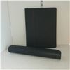 Image 1 : Black Hard Covered Notepad Holder with Notepad + Keyboard Desk Pad