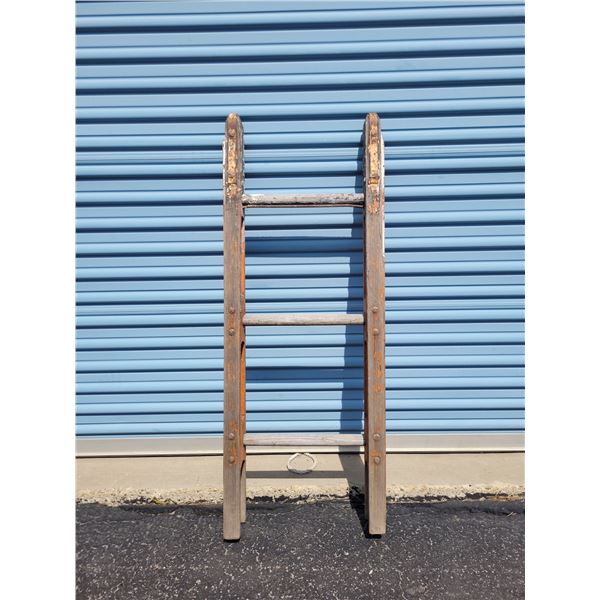 Antique Wooden 3 Rung Train Ladder
