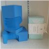 Image 1 : Lot of 3 Yoga Blocks - Two with Impressed Hand Grip Guide