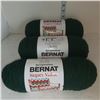 Image 1 : Lot of 3 Green Yarnspirations Bernat Super Value Yarn
