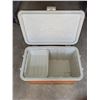 Image 4 : Vintage Brown Thermos Cooler with Tray  - Clean