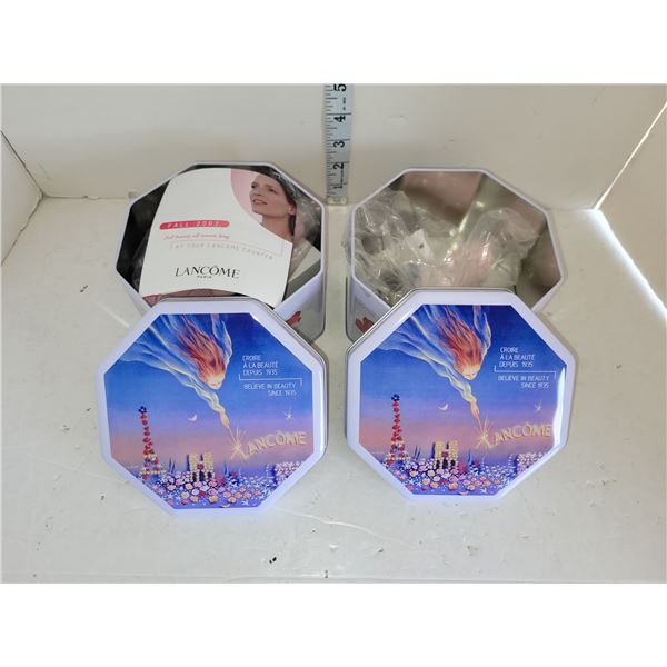 Lot of 2 Lancome Tins with Contents