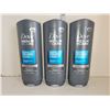 Image 1 : Lot of 3 Mens Dove Body & Face Wash