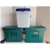 Image 1 : Lot of 3 Locking Office Totes