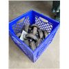 Image 2 : Blue Milk Crate with Caster Wheels