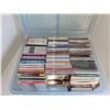 Image 1 : Locking Plastic Tote with Various CD's