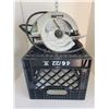 Image 1 : Black Milk Crate with Makita Circular Saw - Corded & Working