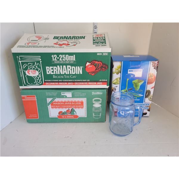 Canning Mason Jars, Lids, Canning Accessory +