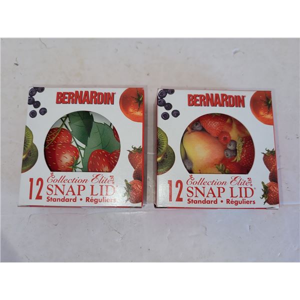 Lot of 2 New Bernardin Collection Snap Lids