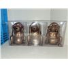 Image 4 : Blue Milk Crate with Candle, Candle Holder 7 See, Hear, speak No Evil Monkeys