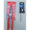 Image 2 : Lot of 4 New Tools - Milwakee 7 in 1, Mastercraft Rachet & Gear Wrench & Mastercraft Hex Key Set +