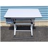 Image 1 : Student Art or Drafting Table with Side Organizer - Works as it should