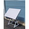 Image 3 : Student Art or Drafting Table with Side Organizer - Works as it should