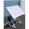 Image 4 : Student Art or Drafting Table with Side Organizer - Works as it should