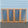 Image 1 : Lot of 2 HingedSmoked Glass Cabinet Doors Ready for Repurposing