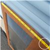 Image 2 : Lot of 2 HingedSmoked Glass Cabinet Doors Ready for Repurposing
