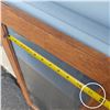 Image 3 : Lot of 2 HingedSmoked Glass Cabinet Doors Ready for Repurposing