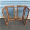 Image 7 : Lot of 2 HingedSmoked Glass Cabinet Doors Ready for Repurposing