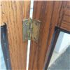 Image 8 : Lot of 2 HingedSmoked Glass Cabinet Doors Ready for Repurposing