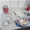 Image 2 : Large Estate Crystal and Glassware Lot