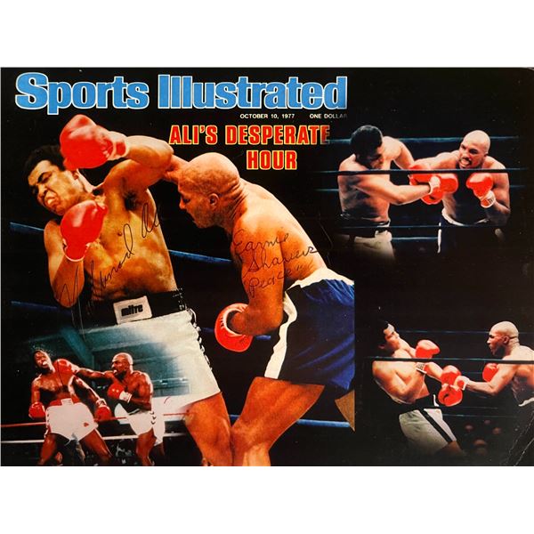 Muhammad Ali Ernie Shavers signed photo