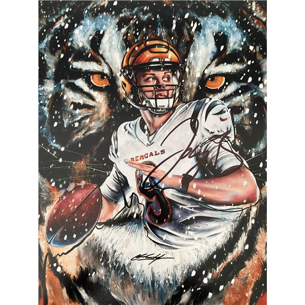 Cincinnati Bengals QB Joe Burrows signed photo