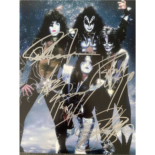 KISS band signed photo