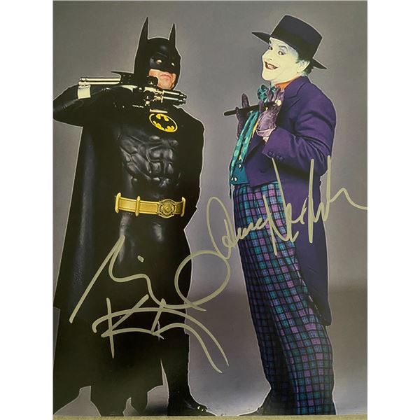 Batman Michael Keaton, Jack Nicholson signed photo