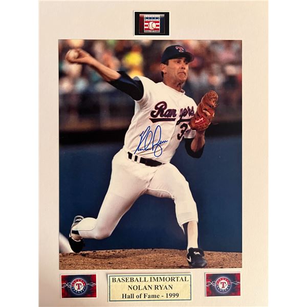 Nolan Ryan signed photo