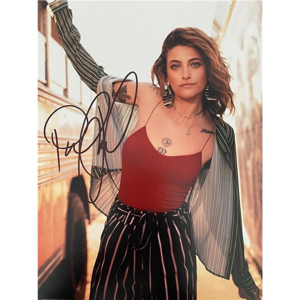 Paris Jackson signed photo