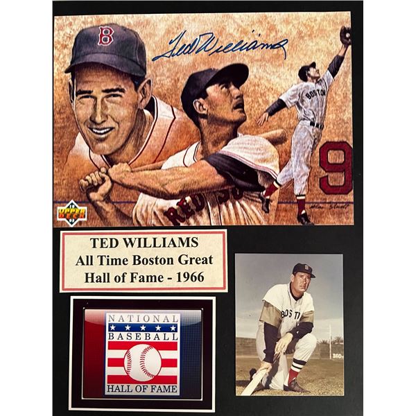 Ted Williams signed photo
