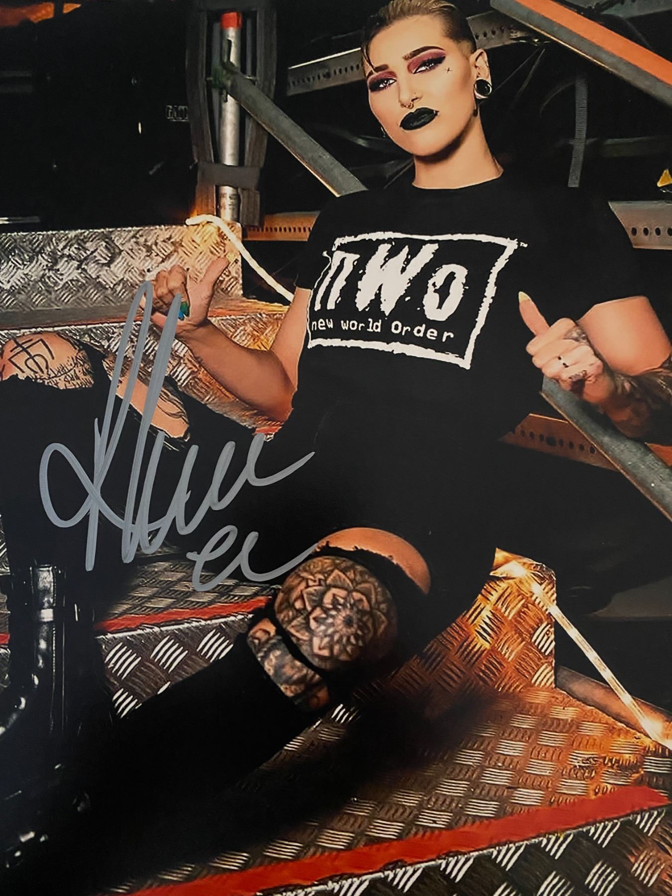 Rhea Ripley Signiture WWE Rhea Ripley signed photo