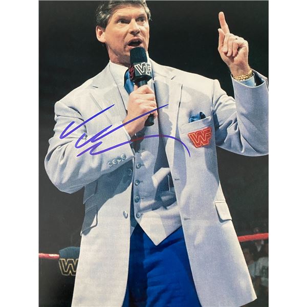 WWE Vince McMahon signed photo