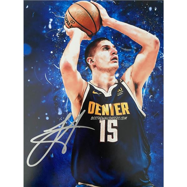 NBA Denver Nuggets Nikola Jokić signed photo