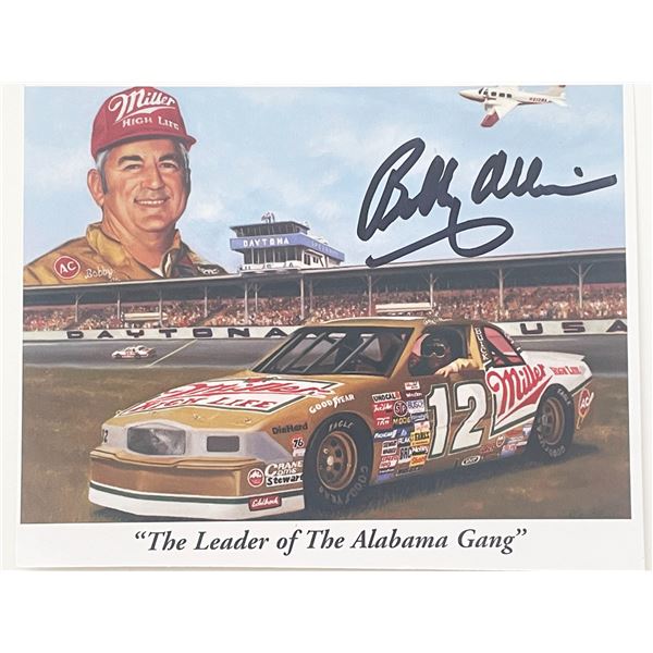 Racecar driver Bobby Allison autograph card