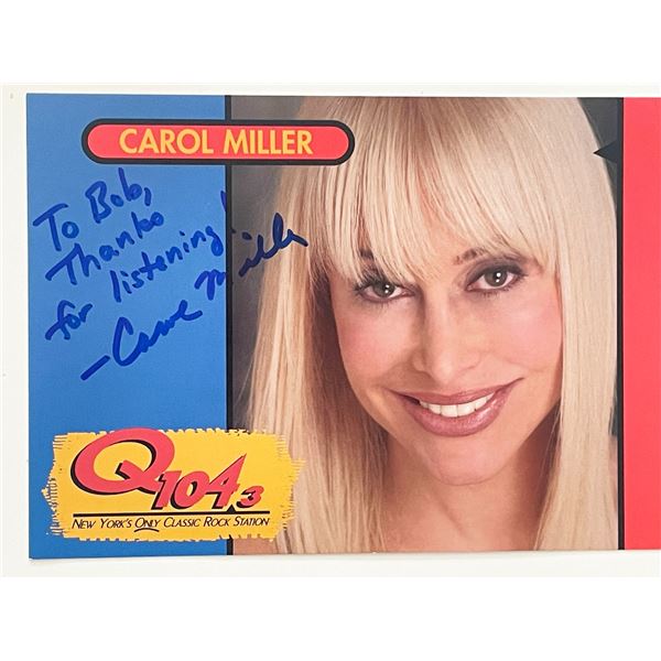 Radio Host Carol Miller signed photo