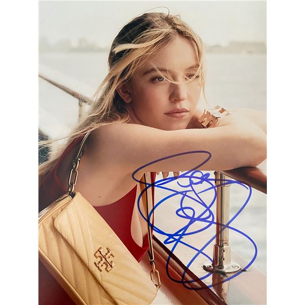 The White Lotus Sydney Sweeney signed photo