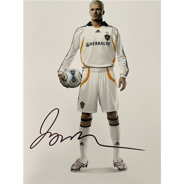 LA Galaxy David Beckham signed photo