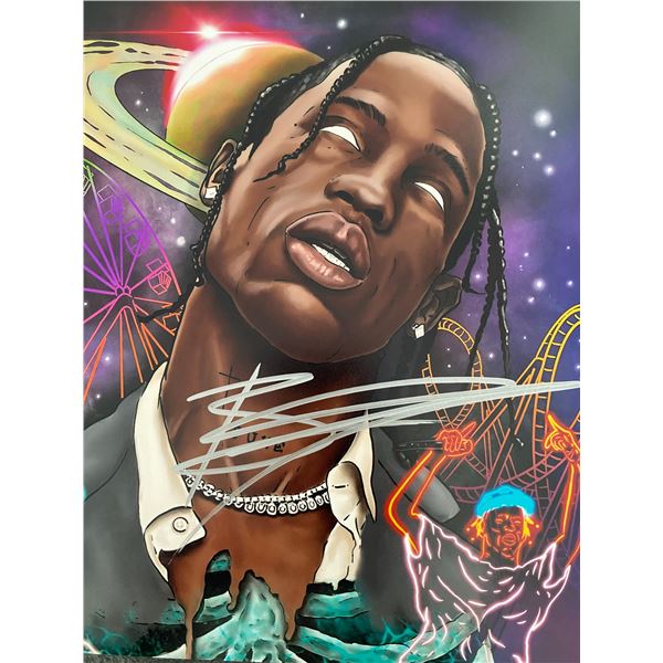 Travis Scott signed photo
