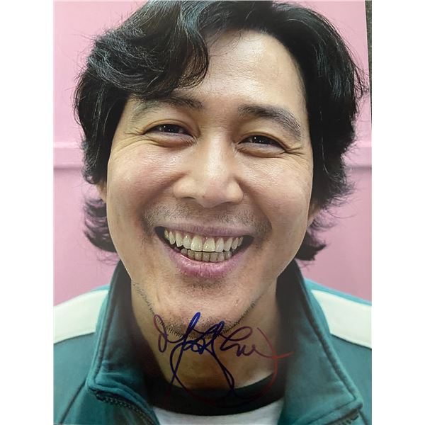 Squid Game Lee Jung-jae signed photo