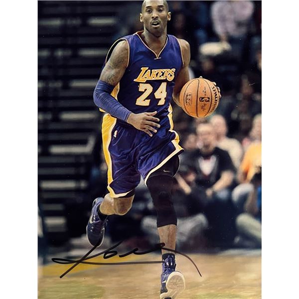 Kobe Bryant signed photo