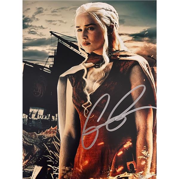 Game of Thrones Emilia Clarke signed photo