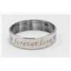 Image 1 : CARBIDE FOREVER LOVE BEVELED EDGES RING SZ 10