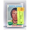 1975 GLEN SATHER CARD SIGNED
