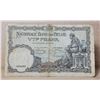 Image 2 : 3)  FROM 1927 BELGUM, 5 FRANC BANKNOTE.
