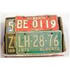 Image 1 : BOX OF 28 VINTAGE ALBERTA LICENCE PLATES