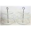Image 1 : 2 NEW KVITTERA 3 TEIRS GLASS SERVING STANDS